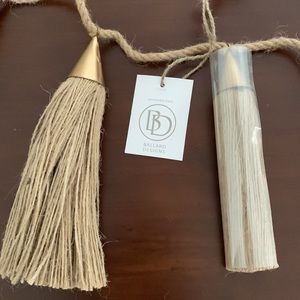 Ballard Designs, NWT, 6 ft. tassel garland